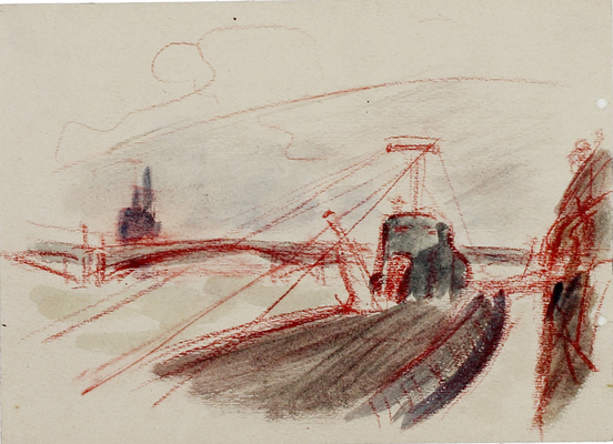 Кондратьев Павел Михайлович. Двухсторонняя работа из серии «Дорогами войны»